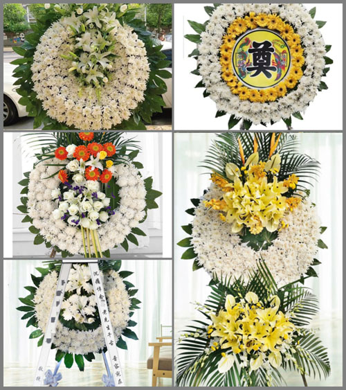 广东江门市台山市端芬镇西头村花圈速递