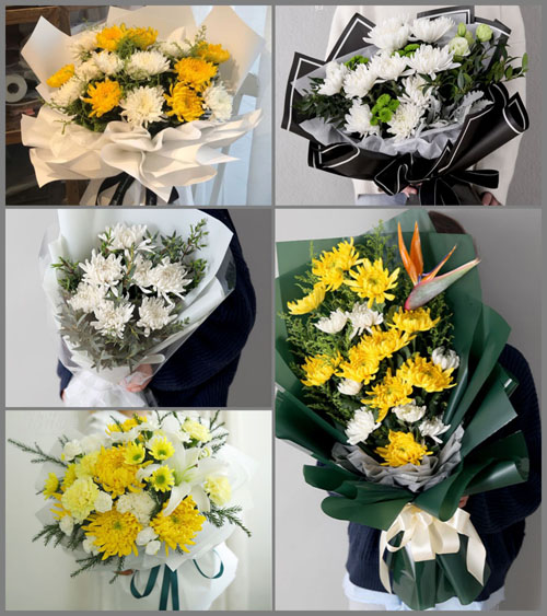 广东江门市台山市端芬镇西头村白事花束代送